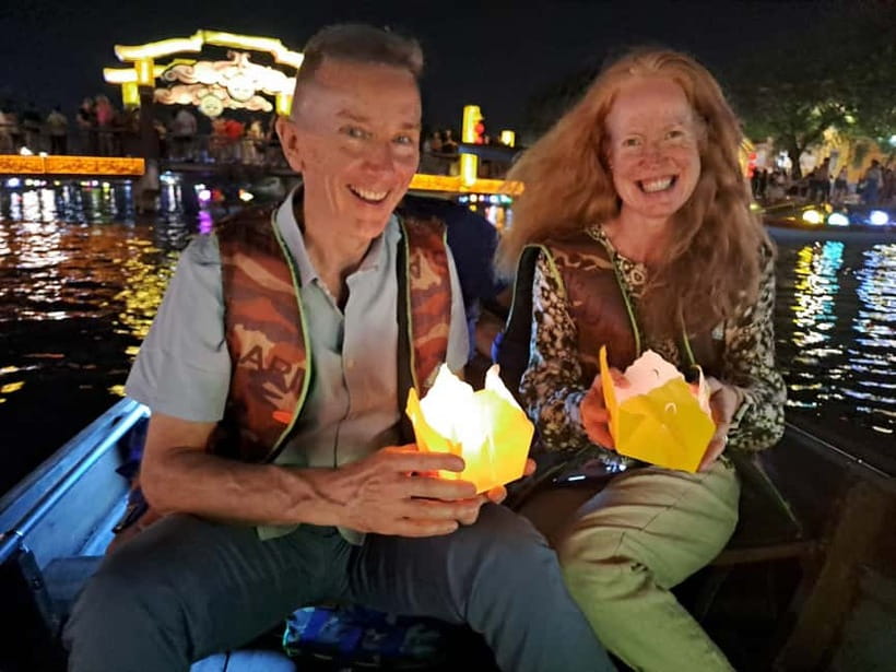 Hoi An Street Food, night market and lantern boat ride - The market stop that explains what you’re tasting