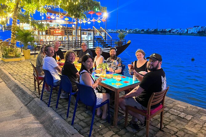 HOI AN Sunset Food Tour - Night Market - Lantern Streets - The Night Market on An Hoi island, lanterns first, shopping second