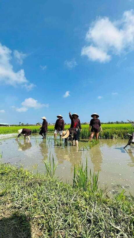 Hoi An Wet Rice Farming Tour-Basket Boat Tour Fishing-Lunch - Wet Rice Farming and Rice Tools at Cam Thanh Village