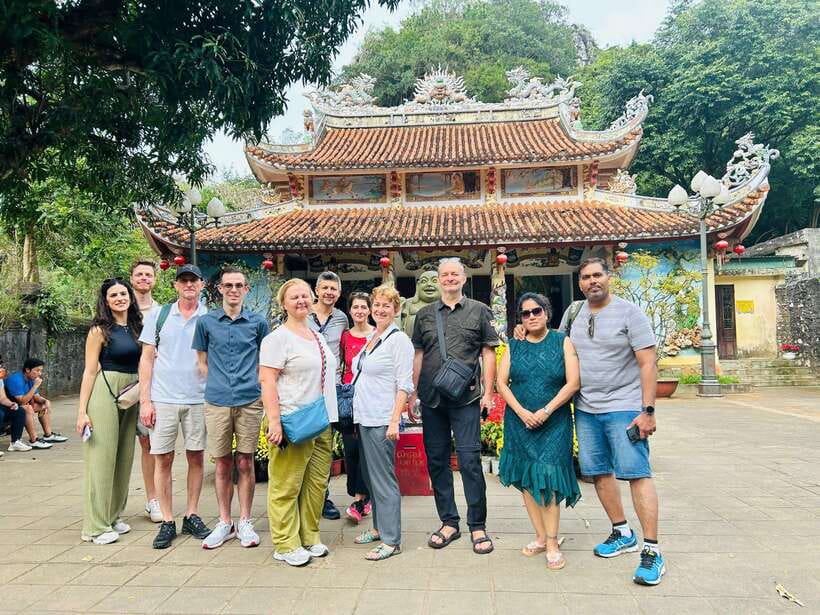 Hoian/Danang: Marble Mountain - Am Phu Cave & Lady Buddha - Pickup and van logistics: where you’ll start, and where you’ll end
