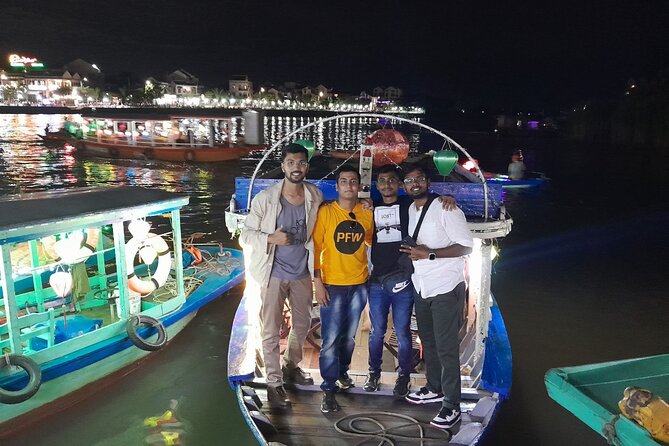HoiAn Small Boat By Night on Bach Dang River - Night Version and the Lantern Moment on the River