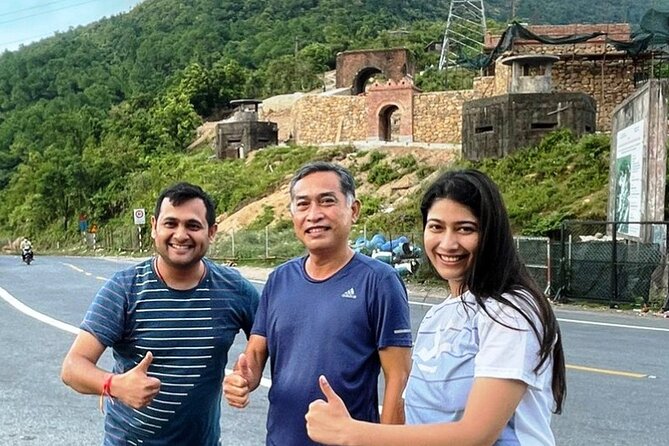Hue to Hoi An via Hai Van pass, Da Nang, My Son sightseeing stops - Marble Mountains: Limestone Peaks, Stone Carving, and Roadside Statues
