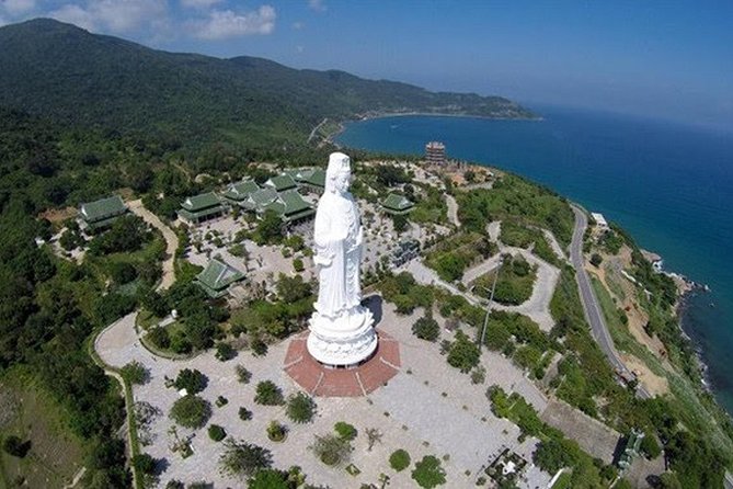 Marble mountain, Am Phu cave and Monkey mountains group tour - Monkey Mountain and Son Tra Peninsula: Linh Ung Pagoda and 67m Lady Buddha