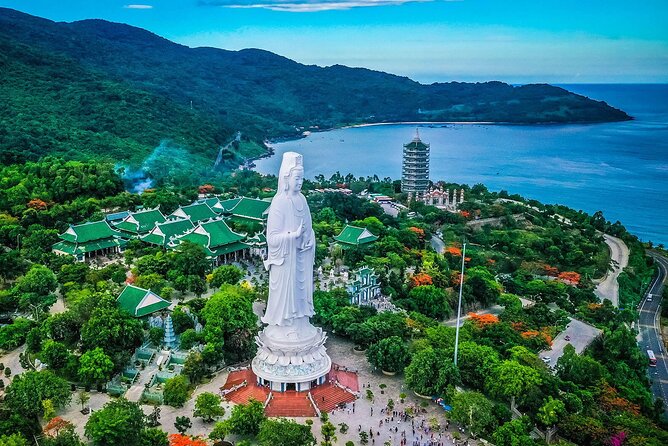 Marble Mountain, big Lady Buddha - Lunch included ( Private tour) - Son Tra Peninsula and Linh Ung Pagoda, where the Lady Buddha dominates the skyline