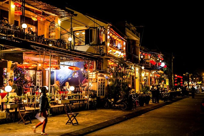 Marble Mountains - Hoi An Ancient Town Afternoon Tours FROM DANANG(15H30-21H) - Hoi An Ancient Town at night: lanterns, Japanese Bridge, and the crowd factor