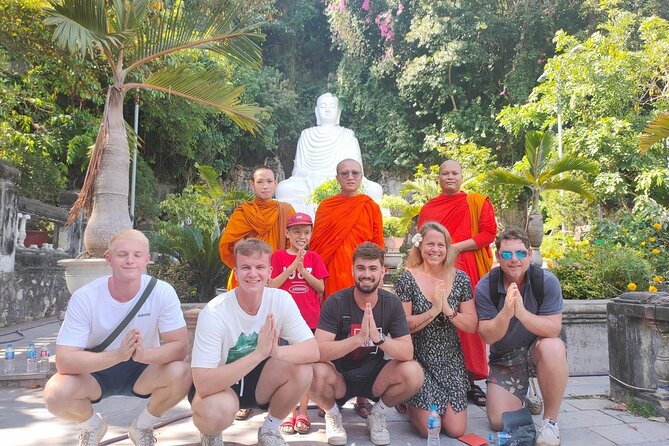 Morning Small group to Marble Mountains - Am Phu Cave - Monkey Mountain - Non Nuoc craft stop and the marble shop reality check