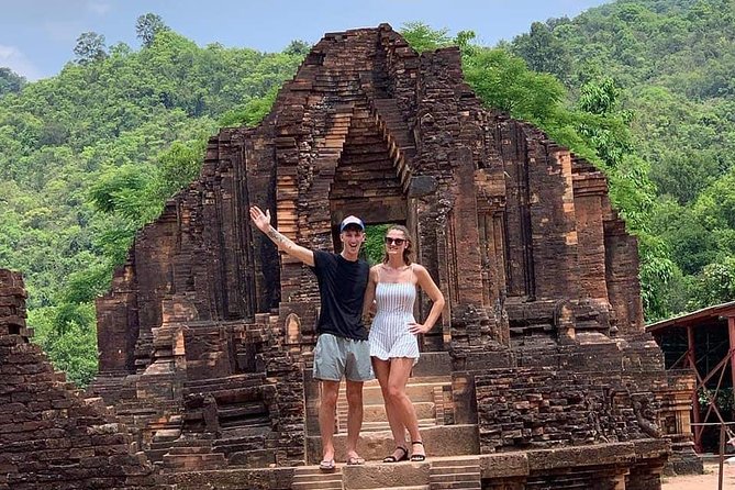 MY SON HOLYLAND-Morning or Afternoon Tour from HOI AN or DA NANG - Entering My Son Sanctuary: UNESCO ruins with a built-in story