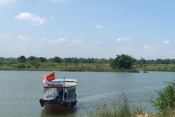 My Son Sunset Trip with Banh Mi and Cruise from Hoi An/ Da Nang - The Thu Bon motorized boat ride: slow views and Vietnamese bread