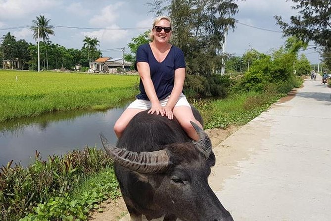 MY SON Tour & Hoi An Countryside with Basket Boat, Buffalo Ride,Farming Activity - Private transport and your guide experience with Ken