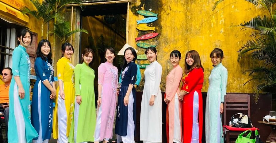 One Day Ao Dai Rental in Hoi An - Photo Stops You Can Actually Use, Yellow Walls to Bougainvillea Shade
