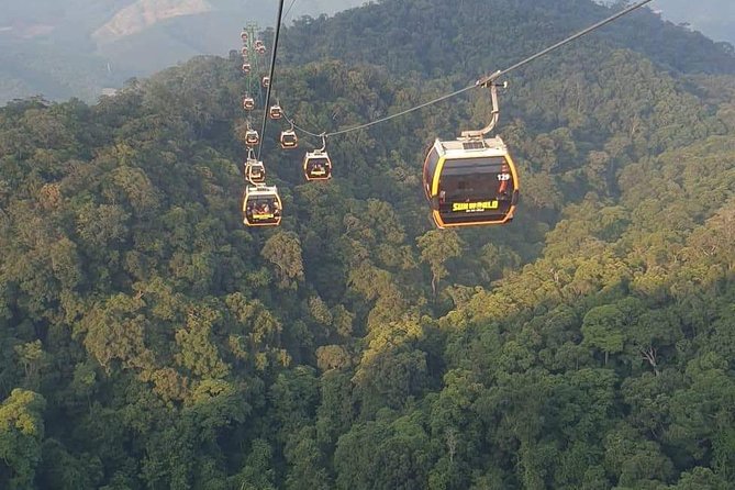 Private luxury Ba Na Hills & Hoi An Walking Tour, Night Market - Ba Na Hills SunWorld: Golden Hands Bridge, the Long Cable Car, and the French Village Details