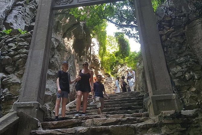 PRIVATE TOUR at Marble Mountains - Am Phu Cave & Monkey Mountain - Linh Ung Pagoda, sea views, and making the most of your statue time