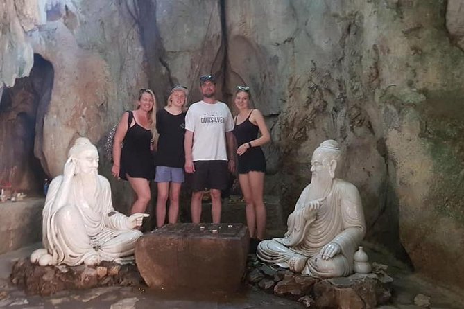 PRIVATE TOUR at Marble Mountains - Am Phu Cave & Monkey Mountain - Traditional marble carving at the Marble Village