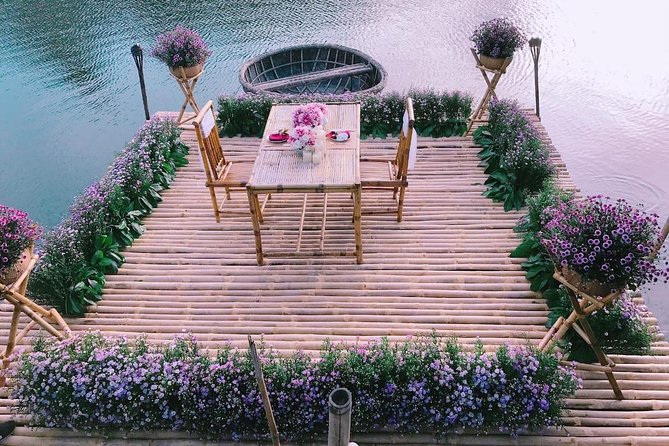 Romantic Dinning On The Bamboo Raft - The ride itself, farmland and villages on Thu Bon