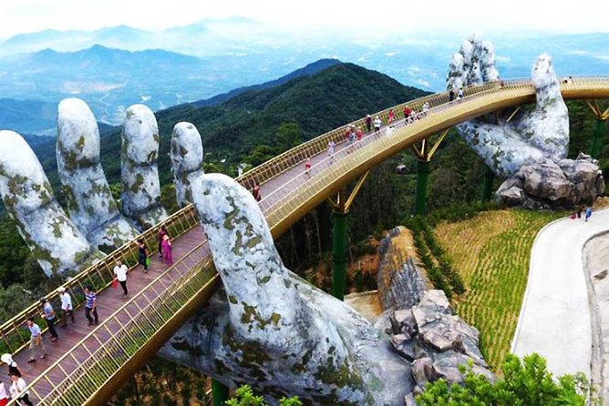 Vietnam Golden Bridge - Ba Na Hills Day Tour from Da Nang or Hoi An - Getting to the mountain top: cable car and climbing train time