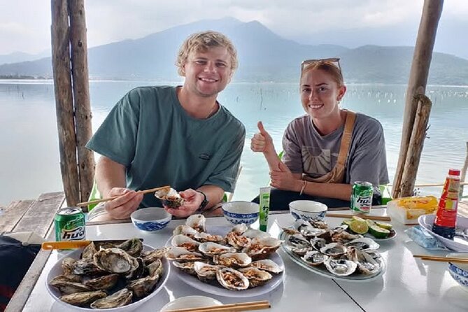 Vietnam/Lang Co Oyster Tour by Fishing & Tasting Oyster Flavors - Hai Van Tower stop: French and Spanish war history above 500 meters