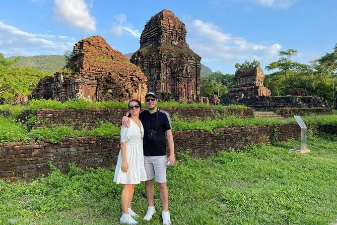 WAR TRAILS TOUR to KY ANH TUNNELS & CHAM RUINED SANCTUARY - Chien Dan Cham Tower: three east-facing sanctuaries and the King Harivarmadeva clue